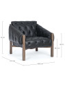 Fauteuil Harrison noir