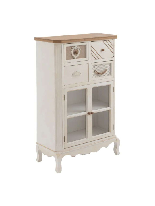 Armoire en bois blanc Aliénor