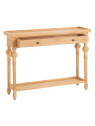 Console drapier en bois brut