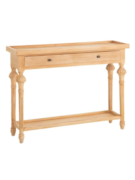 Console drapier en bois brut