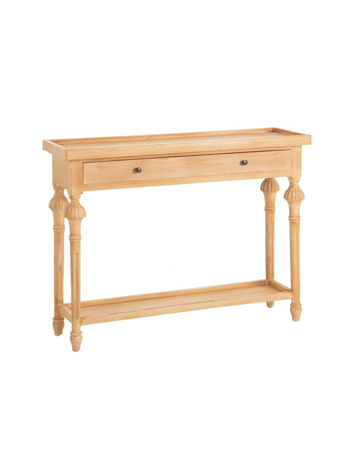 Console drapier en bois brut