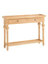 Console drapier en bois brut