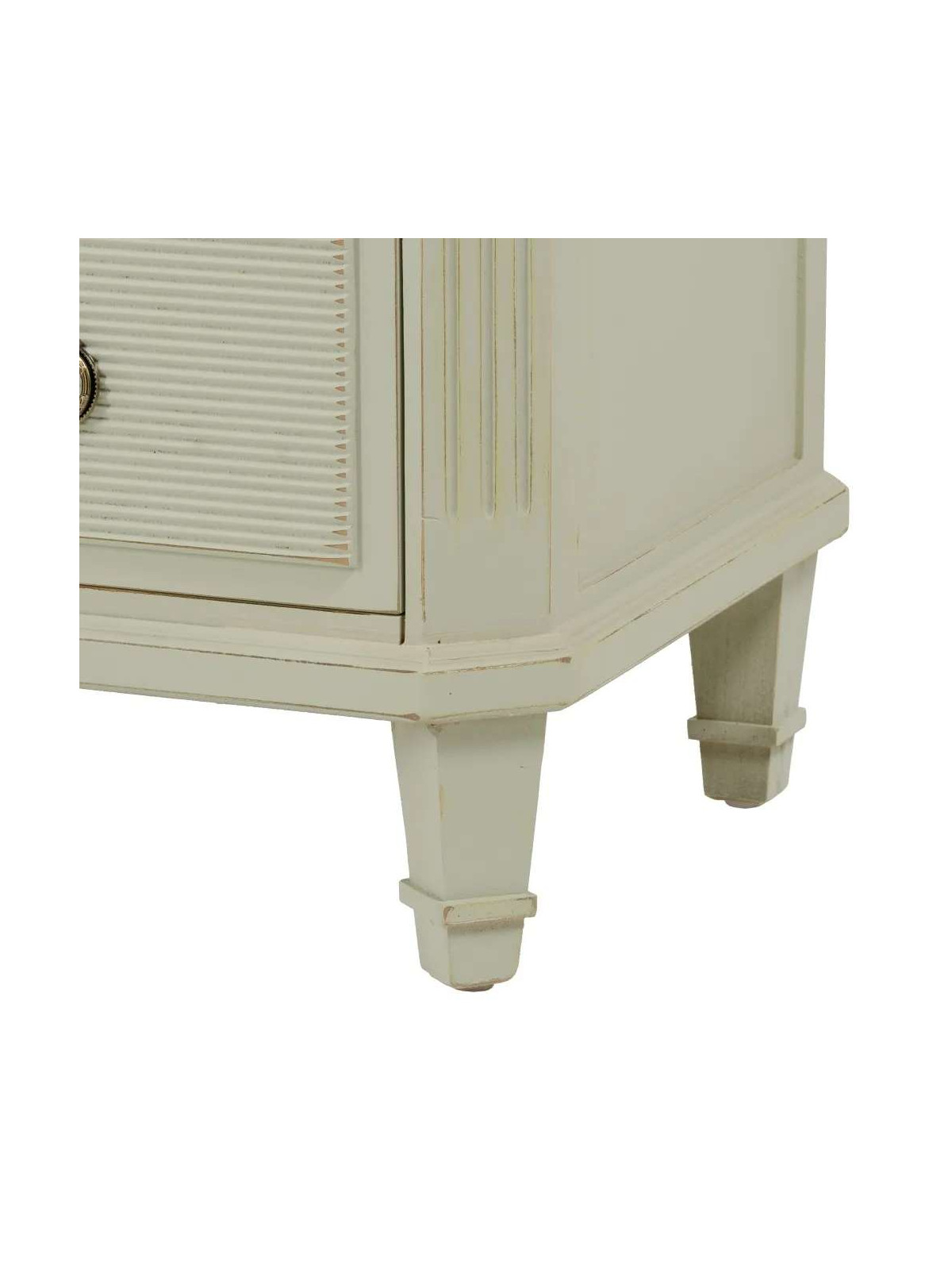 Commode Lazio en bois taupe patiné