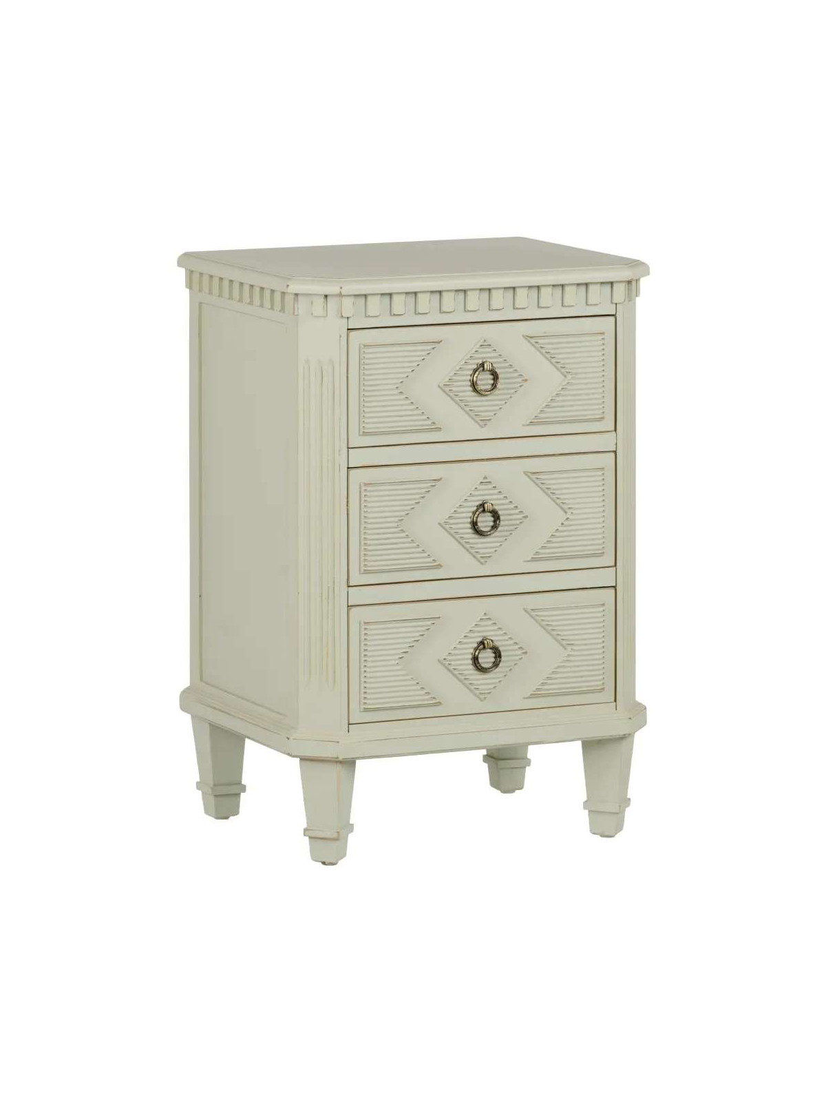 Commode Lazio en bois taupe patiné