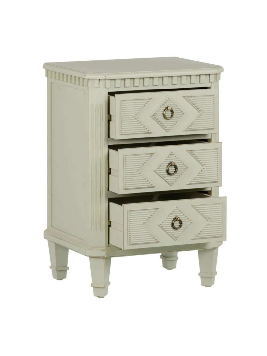 Commode Lazio en bois taupe patiné