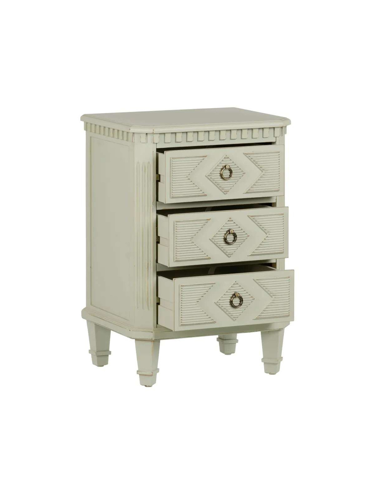 Commode Lazio en bois taupe patiné