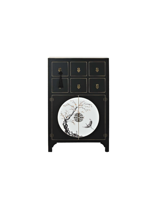 Armoire chinoise basse MACAO Vert Amande