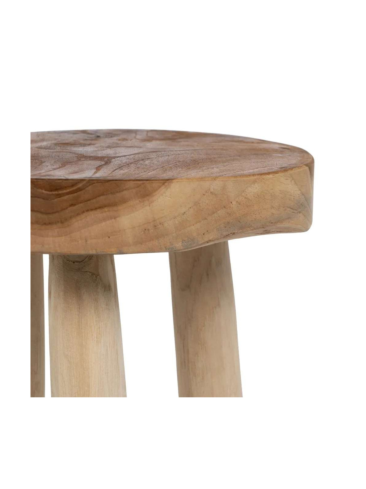 Tabouret Edel en bois de teck