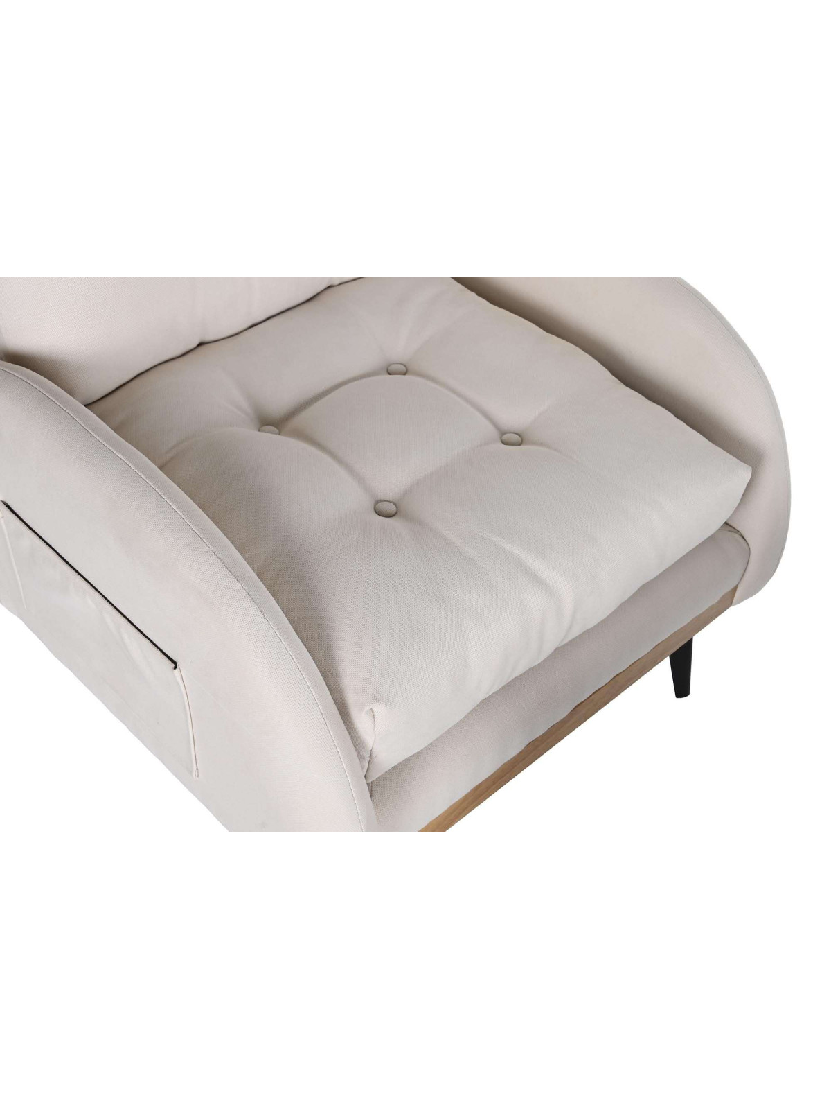 Fauteuil convertible Lydie beige