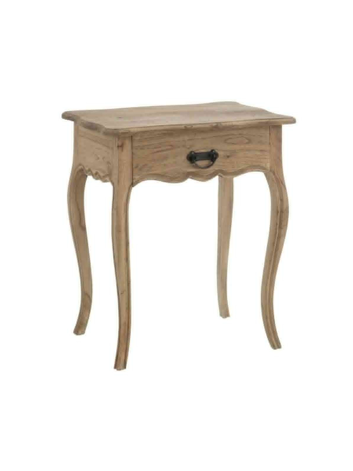 Table de chevet en bois de mindi