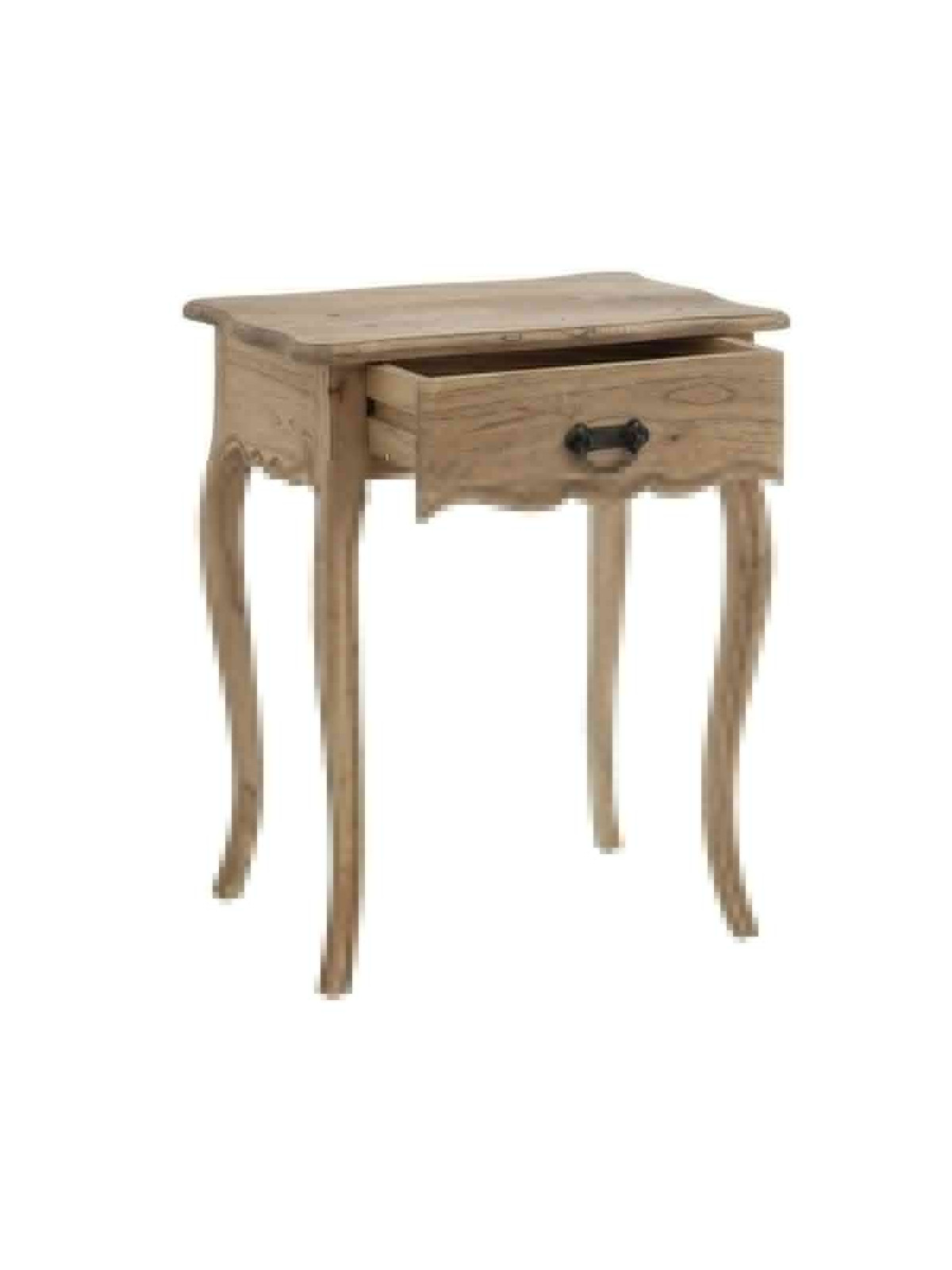 Table de chevet en bois de mindi