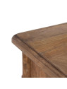 Table de chevet en bois de manguier et cannage