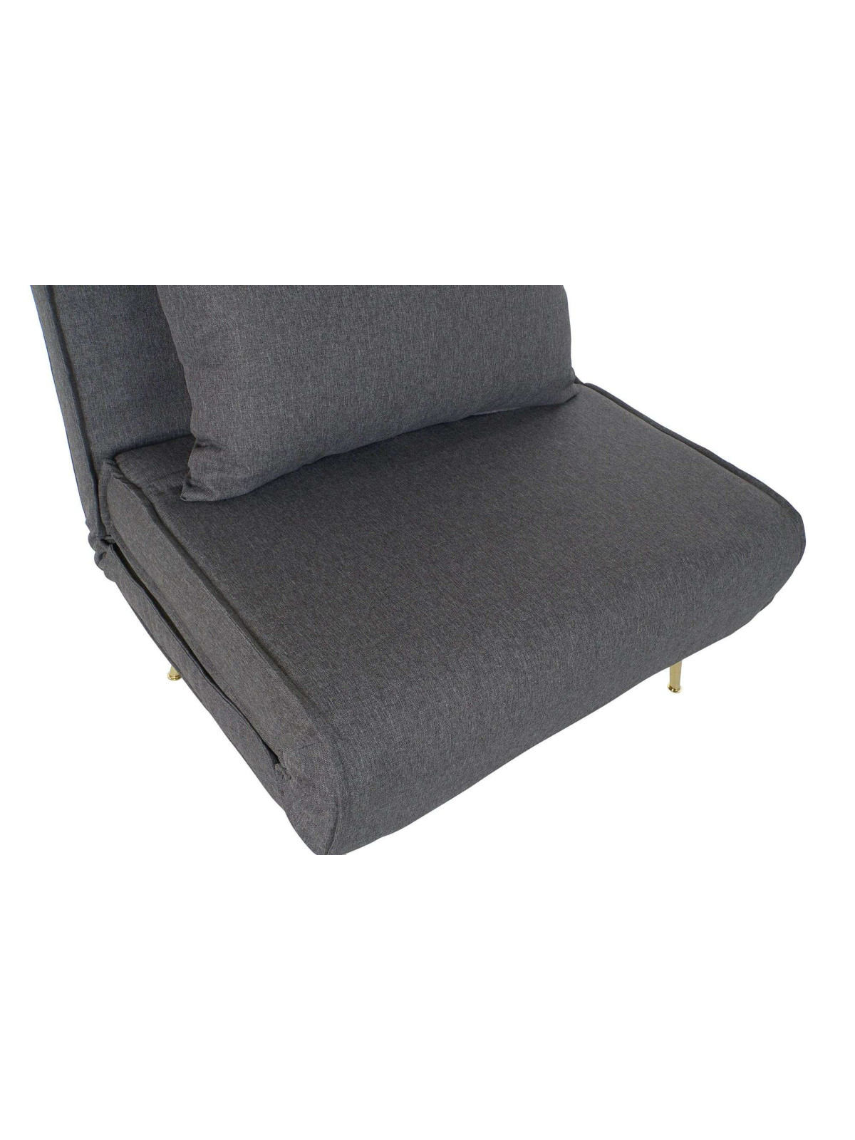 Fauteuil convertible Nela gris anthracite