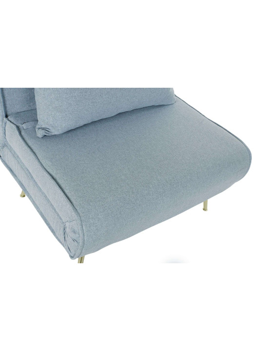 Fauteuil convertible Nela bleu clair