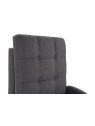 Fauteuil convertible Lydie matelassé gris anthracite