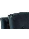 Fauteuil convertible Lydie en velours bleu Prusse