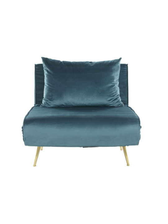 Fauteuil convertible Nela bleu clair