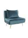 Fauteuil convertible Nela bleu clair