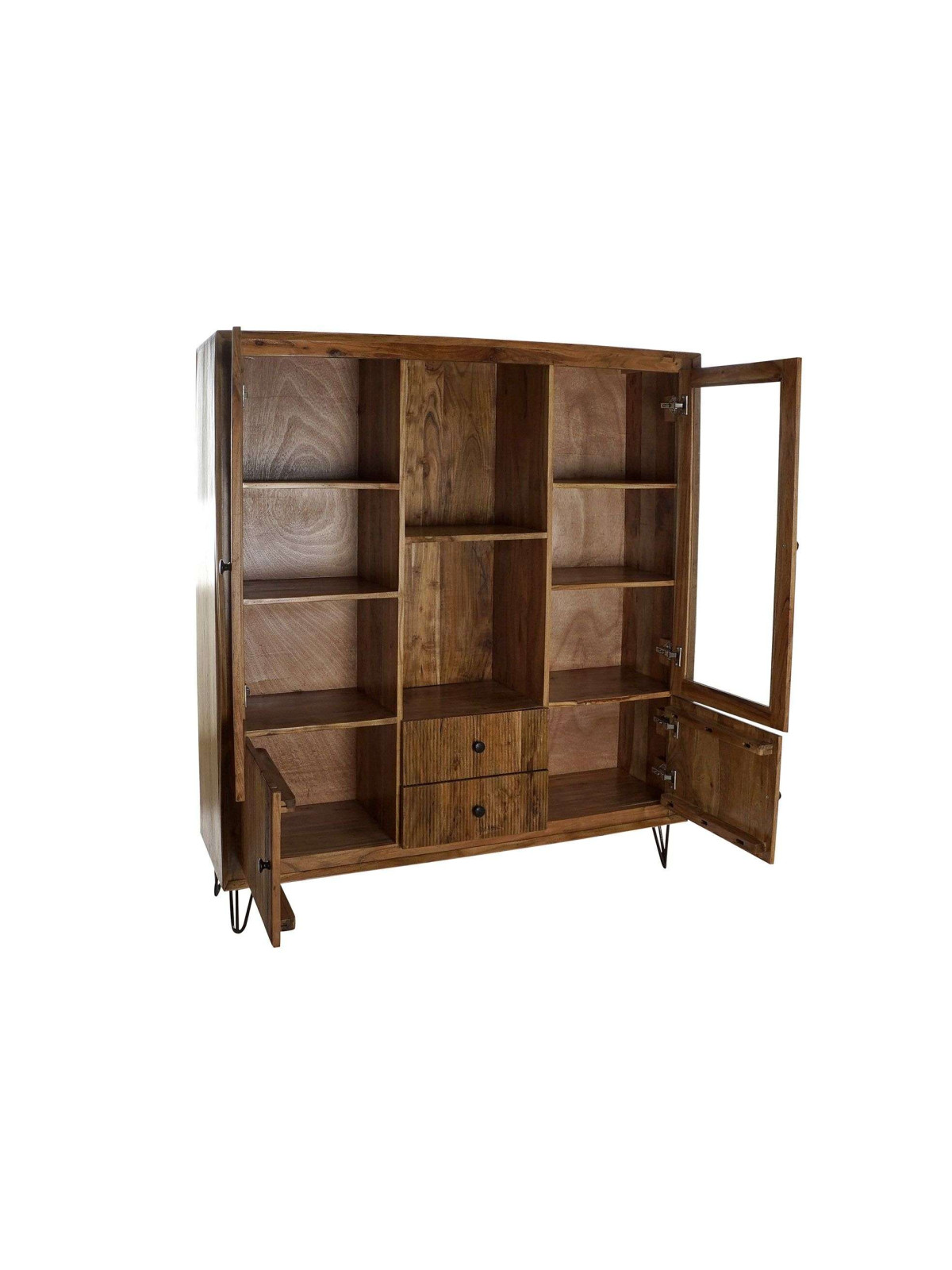 Vitrine Conferta en bois d'acacia