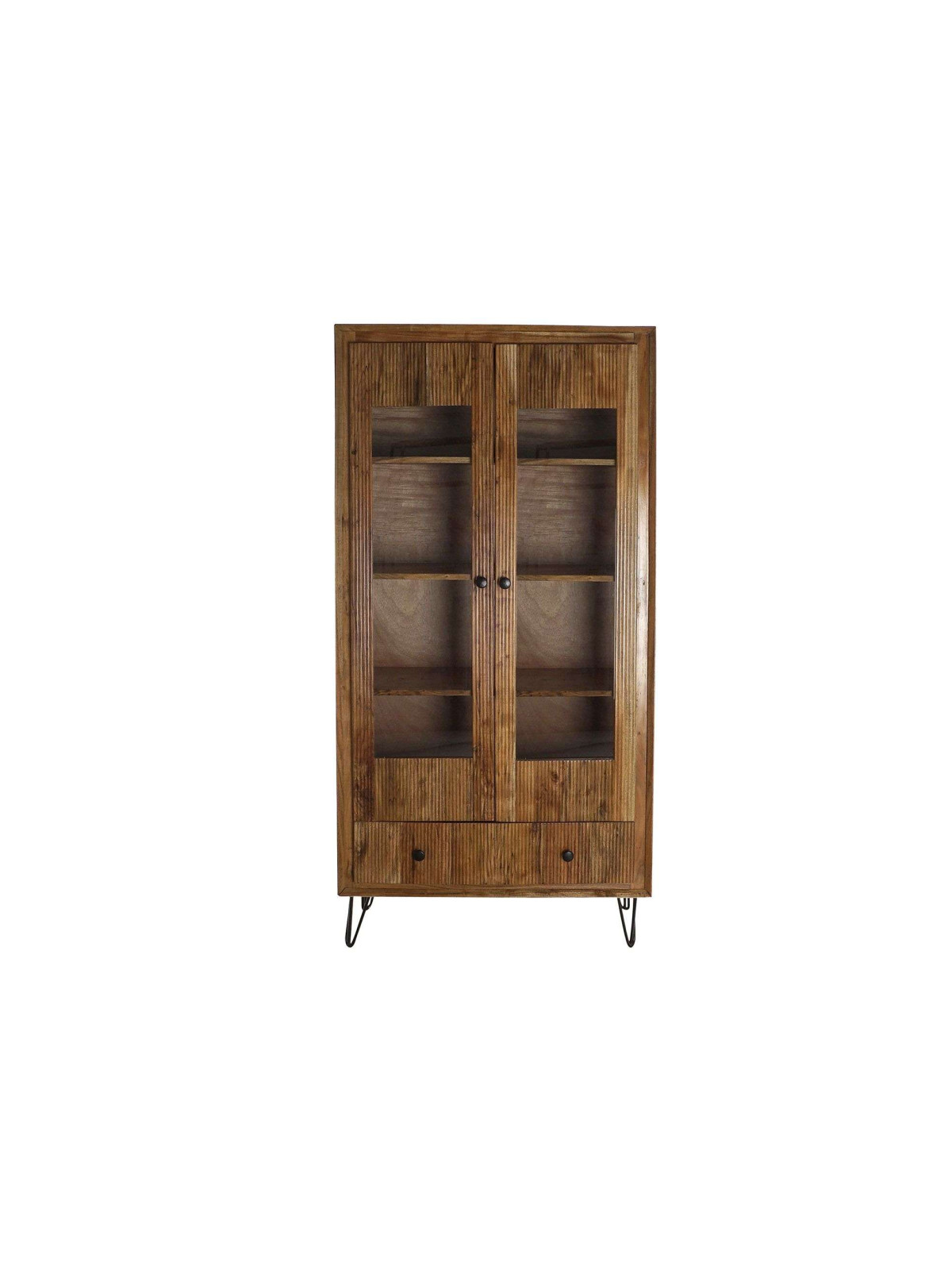 Vitrine Conferta en bois d'acacia