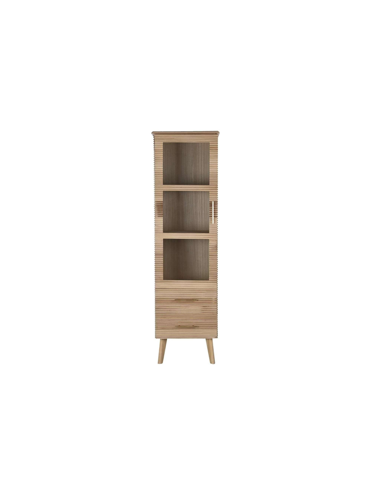 Vitrine Caméo 1 porte en bois de Paulownia