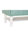 Buffet bois métal turquoise