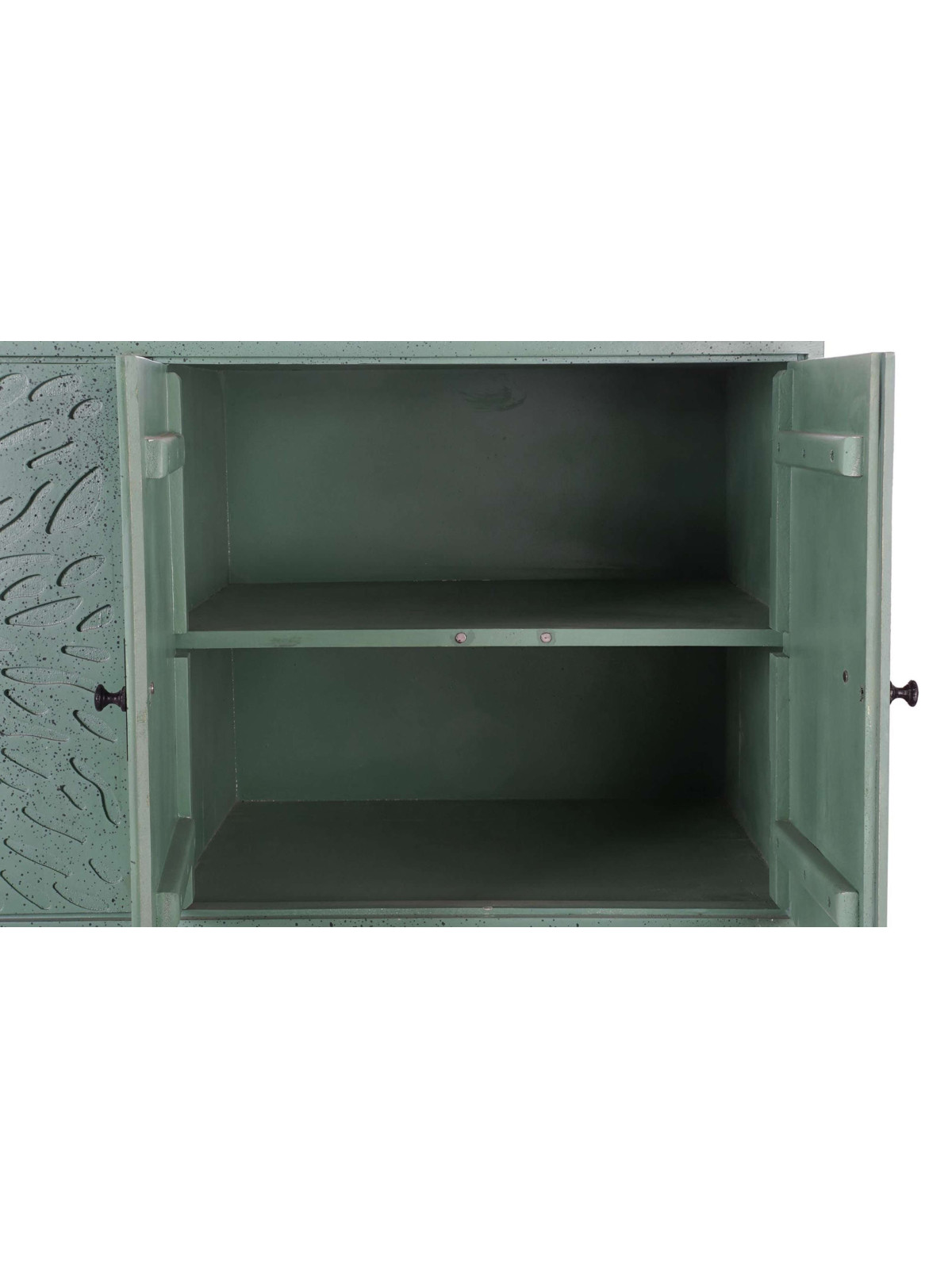 Buffet bois métal turquoise