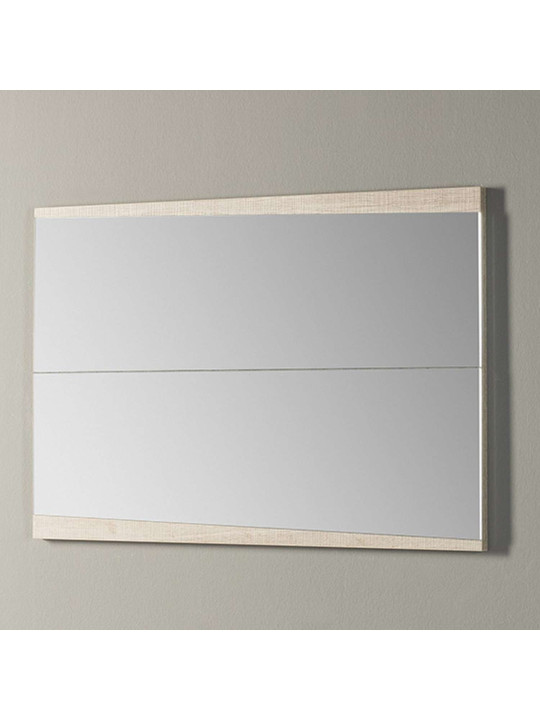 Meuble d'entrée avec miroir 90cm bois clair