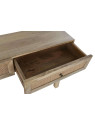 Console Almeida bois de manguier et cannage en rotin