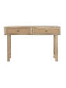 Console Almeida bois de manguier et cannage en rotin