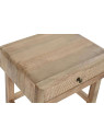 Table de chevet Almeida bois de manguier et cannage en rotin