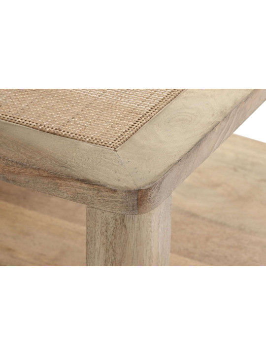 Table basse Almeida bois de manguier et cannage en rotin