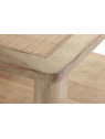 Table basse Almeida bois de manguier et cannage en rotin