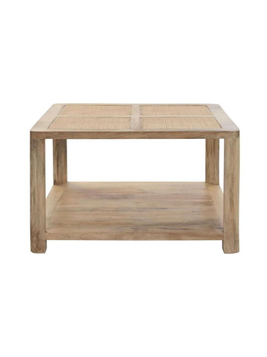 Table basse Almeida bois de manguier et cannage en rotin