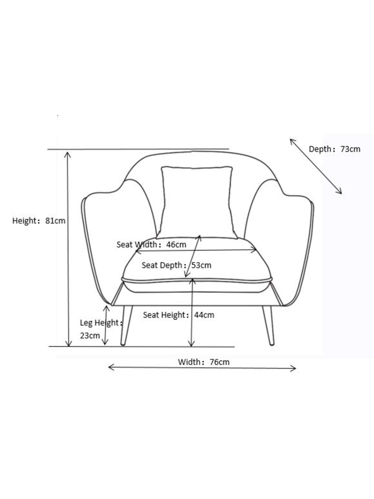 Fauteuil Anie gris