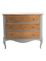 Commode en bois de bayur gris Loberon