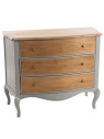 Commode en bois de bayur gris Loberon