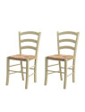 Set de 2 chaises vert Campagne