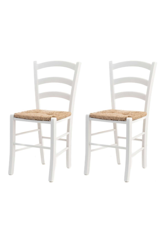 Set de 2 chaises blanc Campagne