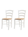 Set de 2 chaises blanc Campagne