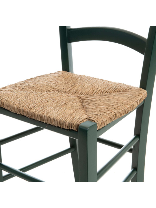 Set de 2 chaises vert foncé Campagne