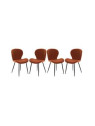 Set de 4 chaises Mistral terracotta Amadeus