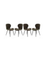 Set de 4 chaises Mistral verte Amadeus