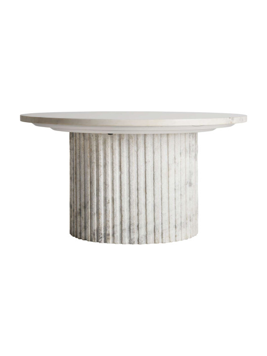 Table basse Esches en marbre blanc