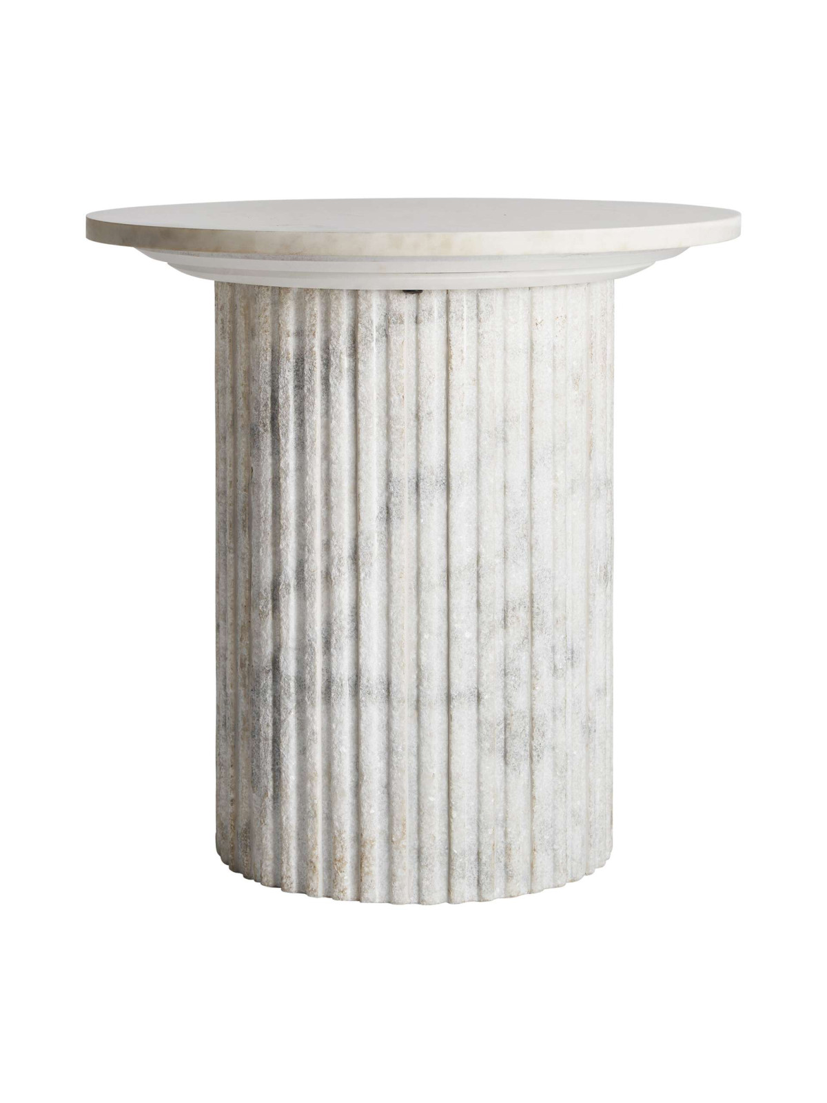 Table d'appoint Esches en marbre blanc