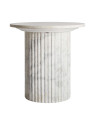 Table d'appoint Esches en marbre blanc