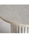 Table d'appoint Esches en marbre blanc