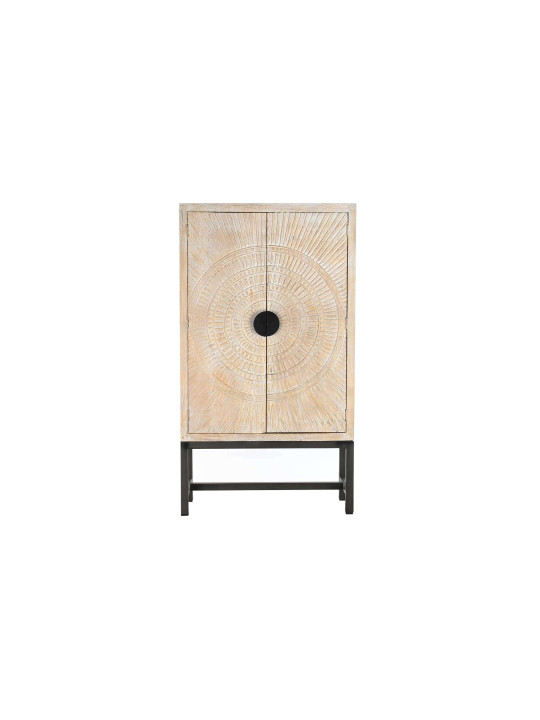 Armoire en bois de manguier blanc vieilli