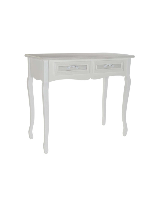 Console en bois blanc Galan 2 tiroirs