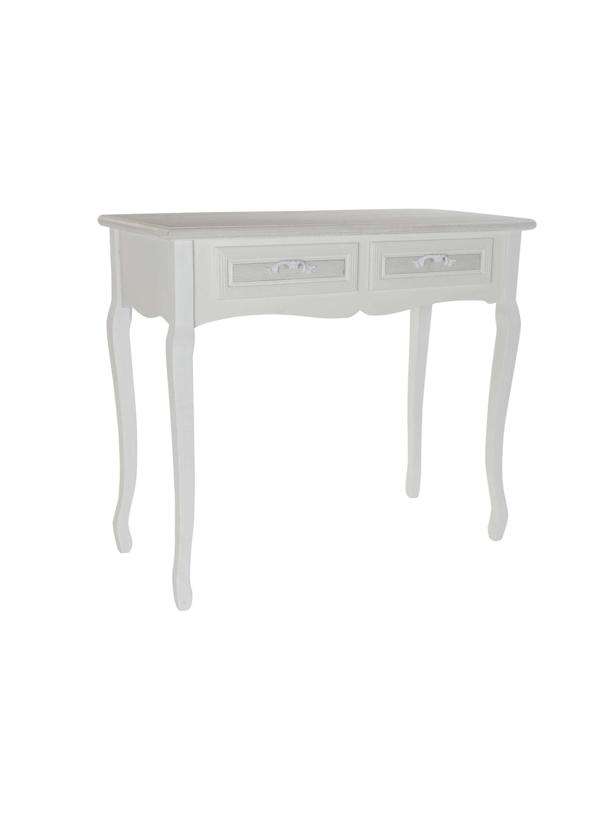 Console en bois blanc Galan 2 tiroirs